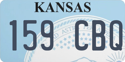 KS license plate 159CBQ