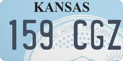 KS license plate 159CGZ