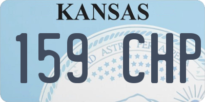 KS license plate 159CHP