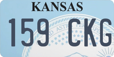 KS license plate 159CKG