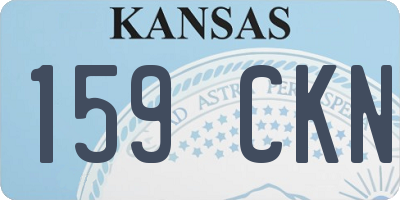 KS license plate 159CKN