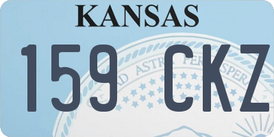 KS license plate 159CKZ