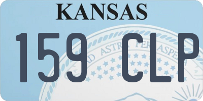 KS license plate 159CLP