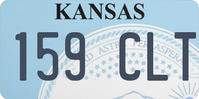 KS license plate 159CLT