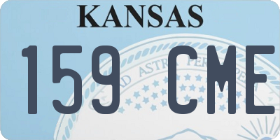 KS license plate 159CME