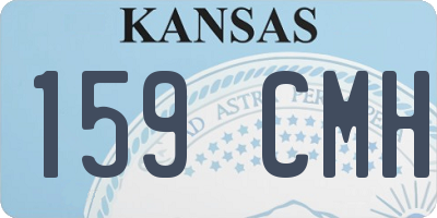 KS license plate 159CMH