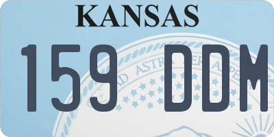 KS license plate 159DDM