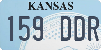 KS license plate 159DDR