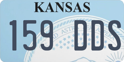 KS license plate 159DDS