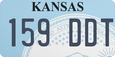 KS license plate 159DDT