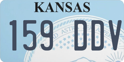 KS license plate 159DDV