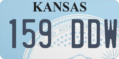KS license plate 159DDW