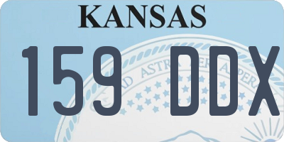 KS license plate 159DDX