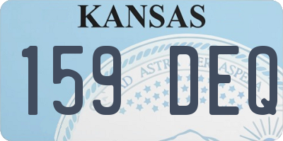 KS license plate 159DEQ