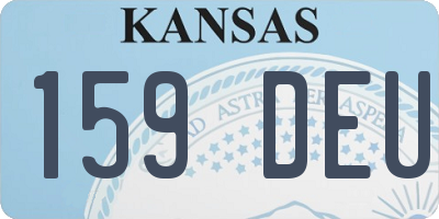KS license plate 159DEU