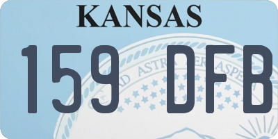 KS license plate 159DFB