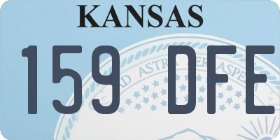 KS license plate 159DFE