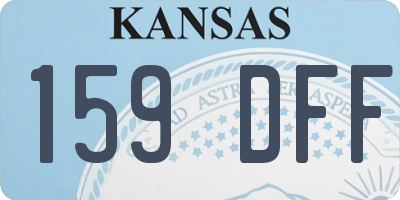 KS license plate 159DFF