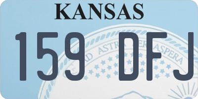 KS license plate 159DFJ
