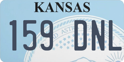 KS license plate 159DNL