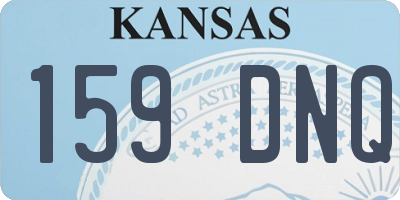 KS license plate 159DNQ
