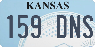 KS license plate 159DNS