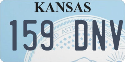 KS license plate 159DNV