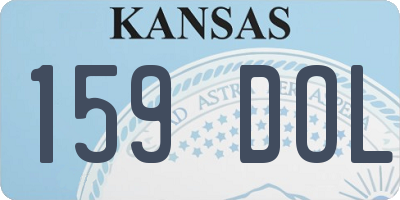 KS license plate 159DOL
