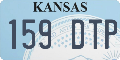 KS license plate 159DTP
