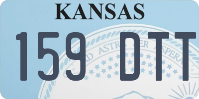 KS license plate 159DTT