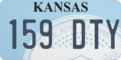 KS license plate 159DTY