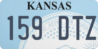 KS license plate 159DTZ