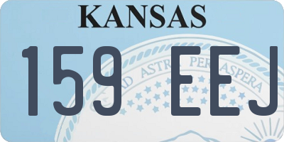 KS license plate 159EEJ