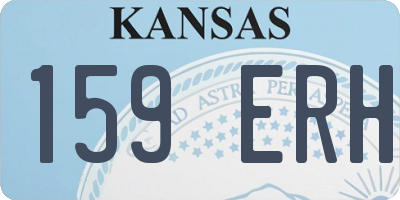 KS license plate 159ERH