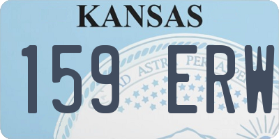 KS license plate 159ERW