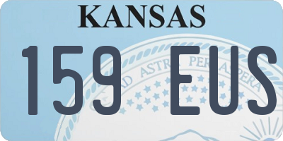 KS license plate 159EUS
