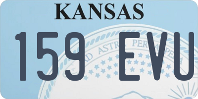 KS license plate 159EVU