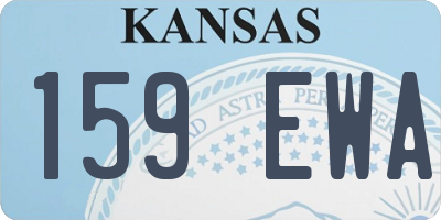 KS license plate 159EWA