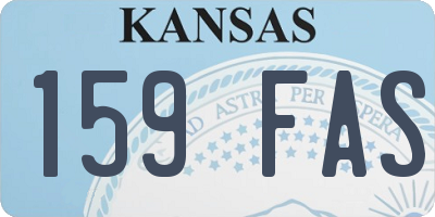 KS license plate 159FAS