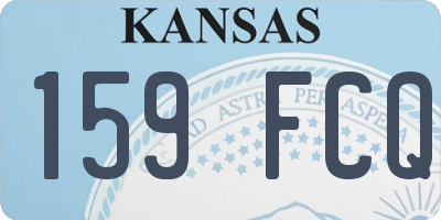 KS license plate 159FCQ