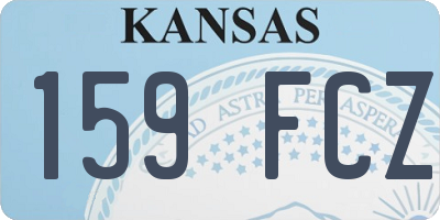 KS license plate 159FCZ