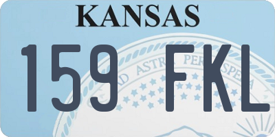 KS license plate 159FKL