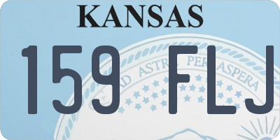KS license plate 159FLJ