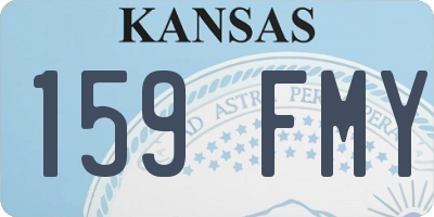 KS license plate 159FMY