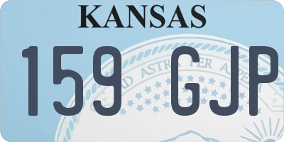 KS license plate 159GJP