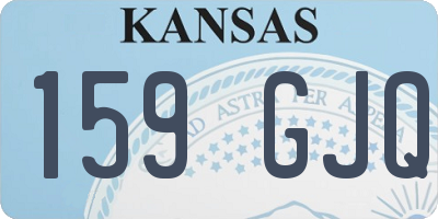 KS license plate 159GJQ