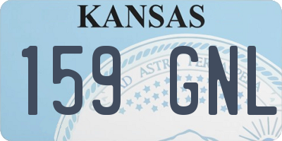 KS license plate 159GNL