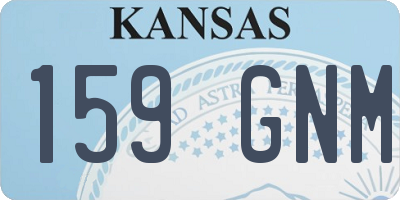 KS license plate 159GNM