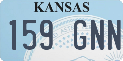 KS license plate 159GNN