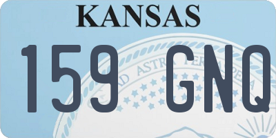 KS license plate 159GNQ